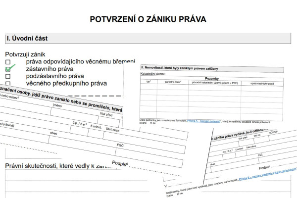 Jak provést výmaz zástavního práva z katastru nemovitostí?